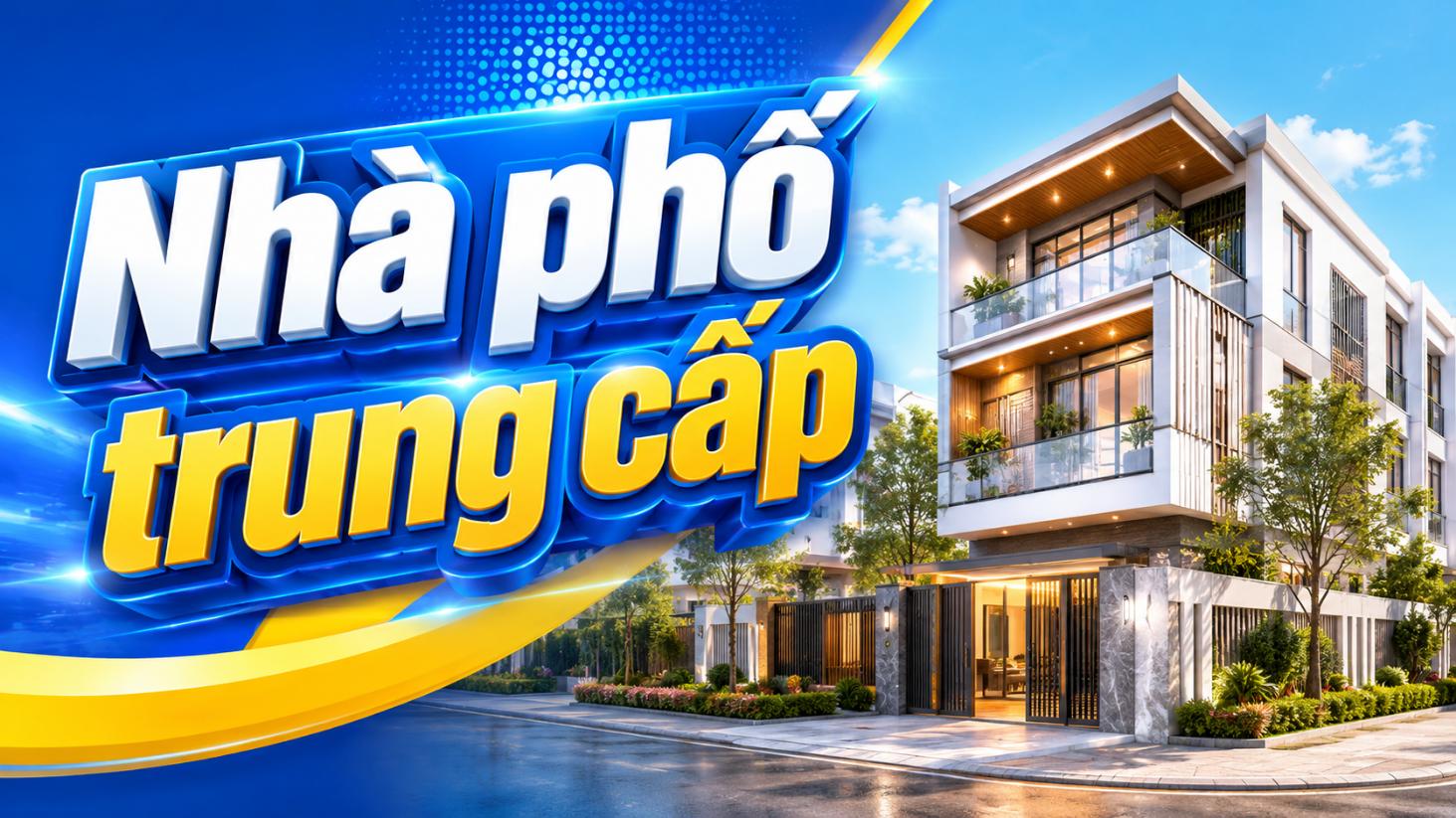 Hình công trình Nhà phố trung cấp – Chọn vật tư theo từng giai đoạn